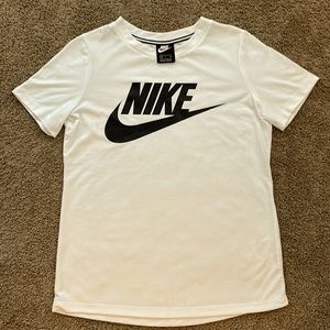Nike Women's T-shirt--White/Black--Size Small